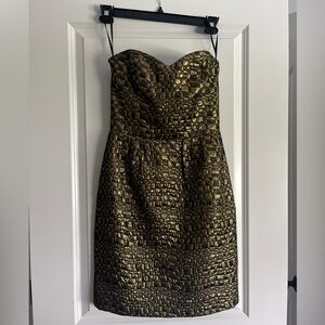 Strapless Gold Dress